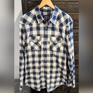 American Eagle mens plaid shirt